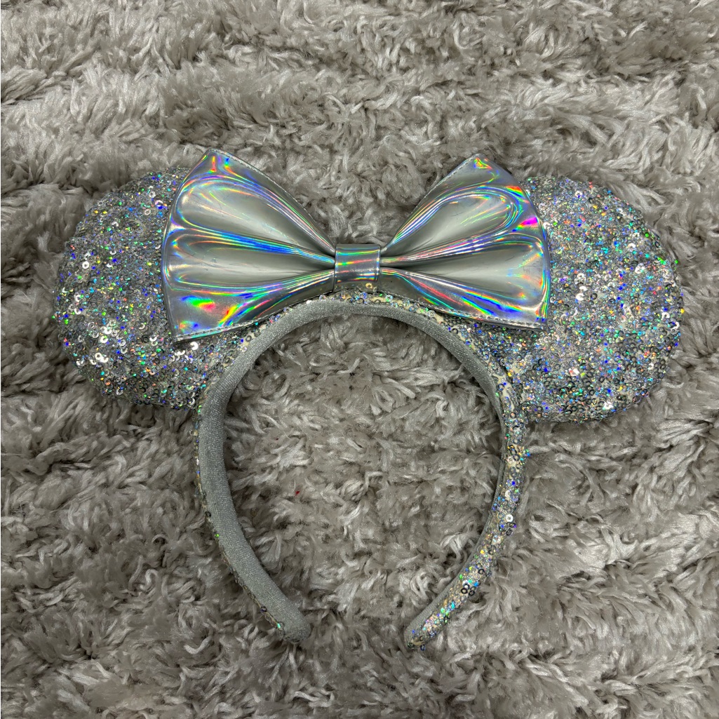 Silver Sequence Mickey Mouse Ears